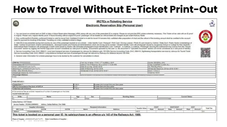 How to Travel Without E-Ticket Print-Out